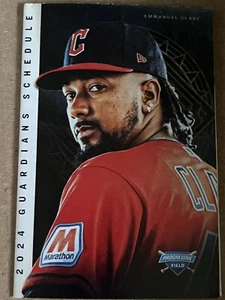 2024 Cleveland Guardians Pocket Schedule/Emmanuel Clase - Picture 1 of 1
