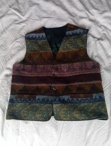 New. Men's Waistcoat. Medium. 21.5" Pit To Pit. Wool. - Picture 1 of 6