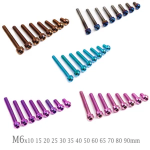 Tornillos de cabeza de torx interior ti perno de titanio M6x10 15 20 25 30 35 40 50 60 70 80 90 mm - Imagen 1 de 17