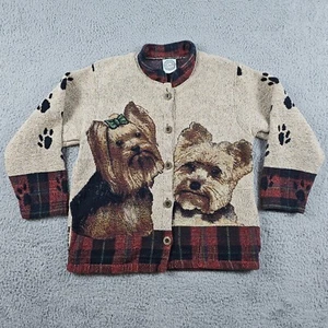 Sugar Street Weavers Jacket Adult Medium Yorkshire Terriers Yorkie Dog Tapestry - Picture 1 of 11