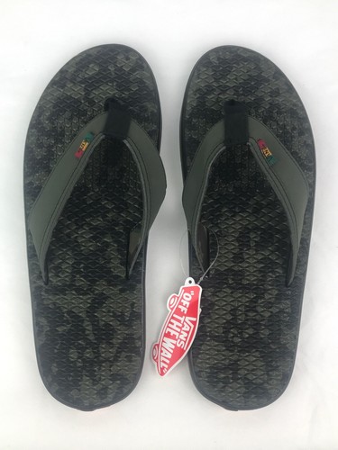 Infradito VANS La Costa Lite verde mimetico nero da uomo taglia 8 donna 9 5 VN0A38CUVFS