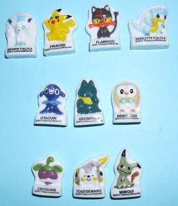 Série complète de 10 fèves Pokémon