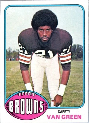 1976 Topps #219 Van Green Cleveland Browns Football Card  - Image 1 of 2