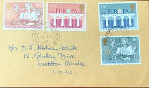 Queen Elizabeth II An Envelope From Ryde To Wootton Bridge Isle of Wight 1984