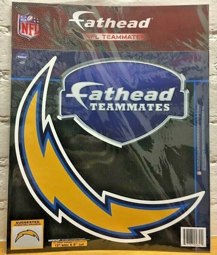 Los Angeles Chargers NFL Fathead Teammates Peel & Stick Vinyl Decal Corn Hole  - Image 1 of 1