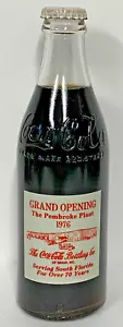Bottiglia Vintage 1976 Grand Opening The Pembroke Plant Coca-Cola Bottling Co. - Foto 1 di 5