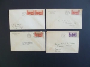 Lote de 4 cubiertas usadas de EE. UU. incluyendo #741 FDC, #741(2) y #742- Ver descripción - Imagen 1 de 18
