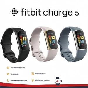 Fitbit Charge 5 Obsidian / Black Aluminium GA05183-AP - Picture 1 of 9
