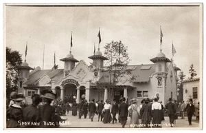 1909 AYPE Seattle, Washington EXPO - Frasch ECHTFOTO Spokane Bldg - Postkarte - Bild 1 von 2