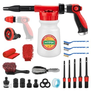 Car Wash Foam Gun Set/Hose Sprayer, 22pcs Wash Kits Foam Cannon, Adjustable w... - Picture 1 of 9