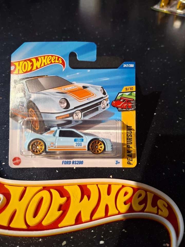 Hot Wheels ~ Ford RS200, GULF, Short Card.  Lots More NEW Ford Models Listed!! - Image 1 of 4