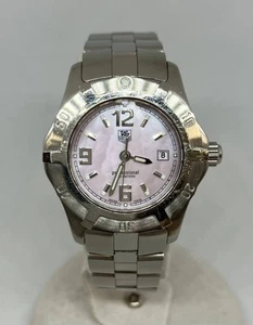 TAG HEUER Professional 200meters WN1319 Pink Shell Dial Quartz Date Used Watch - Picture 1 of 9