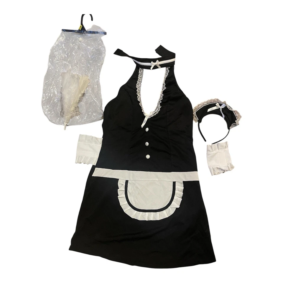 Sexy  French Maid Halloween Costume Adult Size Medium/Large - Image 1 of 4