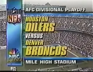 DVD clásico de los Denver Broncos vs Houston Oilers 1991 AFC Playoffs - Imagen 1 de 4