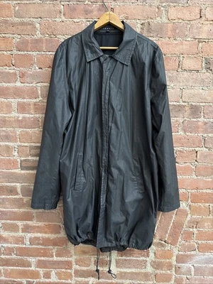 Chaqueta cortavientos larga vintage Theory para hombre, talla grande, EE. UU. 90’s Foto 1 de 4