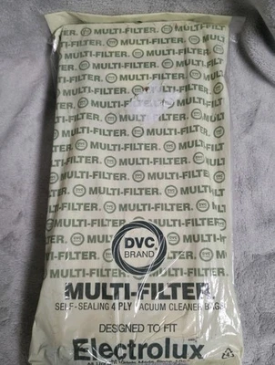 10 DVC Multi Filter Self Sealing 4 Ply Electrolux Vacuum Bags Style U - Image 1 of 2