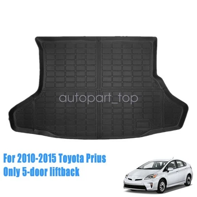 Alfombrilla de piso 3D TPE para maletero de carga negra para Toyota Prius 2010 2011 2012-2015 Foto 1 de 4