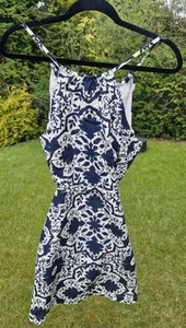 Boden Size 16 Linen Floral Backless Dress-DO413-Q13 - Picture 1 of 11