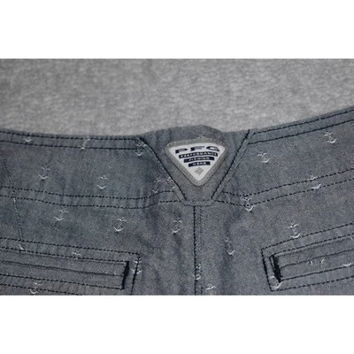 Columbia PFG Shorts Womens Size 6 Performance Fishing Gear Blue Nautical Design - Image 1 of 4