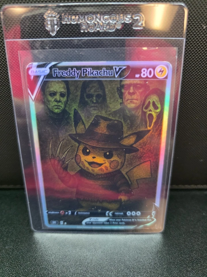 CUSTOMmade madeTOorder full art holo pokemon card PTL691 Freddy Pikachu - Image 1 of 1