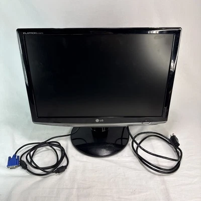 LG Flatiron LCD Monitor W1952TQ - Tested - Working - VGA & Power Cable Included - Image 1 of 4