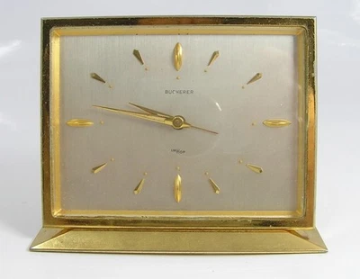 VINTAGE BUCHERER IMHOF WIND-UP DESK ALARM CLOCK S/N 1395667-VN-WORKS GREAT! - Image 1 of 4