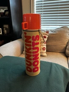 Tazza da viaggio Dunkin' Donuts Thermos primi anni 80 vintage logo classico - Foto 1 di 2