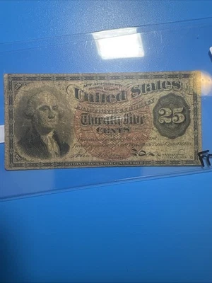 1863 - 25 Cents Fractional Currency 4th Series - George Washington P#118 - Image 1 of 2