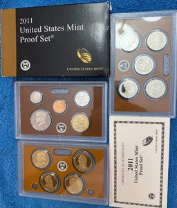 2011-S complete 14-coin U.S. PROOF SET with box & COA.  - Picture 1 of 1