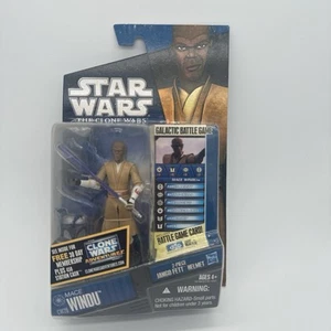 Star Wars The Clone Wars CW20 Mace Windu Action Figure Hasbro New 2010 - Picture 1 of 4