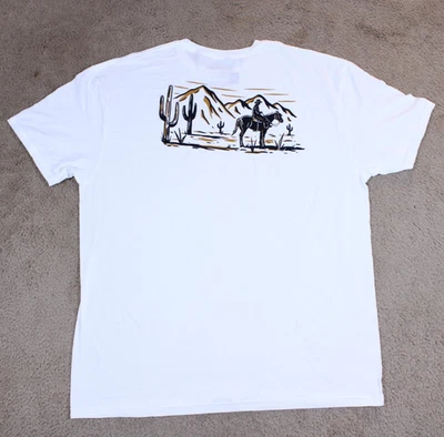 Camiseta sin hilo vaquero Sommerseth arte gráfico (XL) algodón blanco Foto 1 de 4