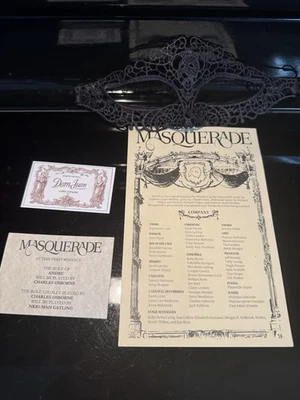 Masquerade Phantom of the Opera 2025 Mask and Program, Memorabilia Set NYC RARE - Image 1 of 4