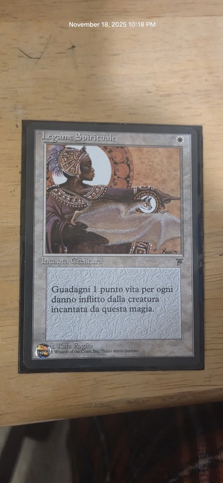 Italian Ita MTG Spirit Link the Legends Magic The Gathering Card - Image 1 of 1