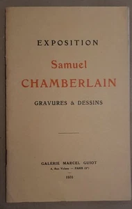 Exposition Samuel Chamberlain - Gravures & dessins - Novembre 1931|Bon état - Picture 1 of 1