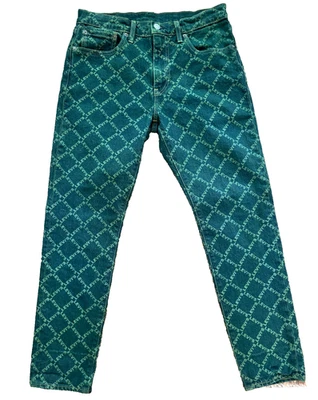 Pantalones de mezclilla verdes Levi's para hombre con lengüeta E grande estampado 31x30 Levis Foto 1 de 4