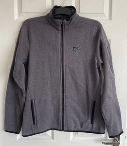 Patagonia Womens Large Grey Better Sweater Full Zip Fleece Jacket Hiking 25543 - Picture 1 of 9
