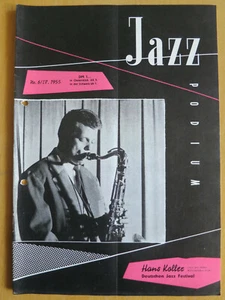 JAZZ PODIUM Nr. 6  1955 - Titelfoto mit Hans Koller - Bild 1 von 3