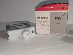 Open box, but appears unused Genuine Canon LUCIA 330ml ink cartridge: PFI-304PGY - Picture 1 of 1