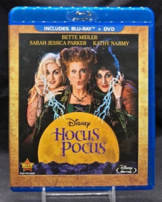DISNEY - HOCUS POCUS - BLU-RAY + DVD COMBO - SANDERSON SISTERS - 1993 - Image 1 of 2