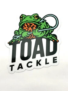 New 4" x 4" TOAD TACKLE Logo Sticker • 🇺🇸AMERICAN 🇺🇸Made - Picture 1 of 1