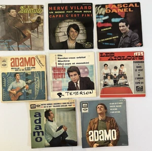 Lot of 9 French 45's Records - Picture 1 of 1