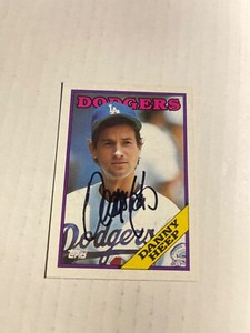 Los Angeles Dodgers DANNY HEEP Signed Card