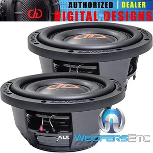 (2) DD AUDIO SL608-D2 8" SLIM SHALLOW 600W DUAL 2-OHM SUBWOOFERS BASS SPEAKERS - Picture 1 of 3
