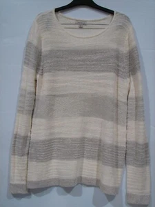 Suéter Calvin Klein Jeans Flyaway Top Rayas Boucle Para Mujer L - Imagen 1 de 4