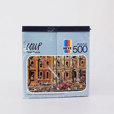 Rompecabezas de pánico HEYE Loup vintage RARO 500 piezas 1984 COMPLETO Foto 1 de 4