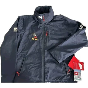 Neu mit Etikett!! Disney Parks Helly Hansen Mickey Mickey Navy Kapuzenjacke Erwachsene Medium  - Bild 1 von 6
