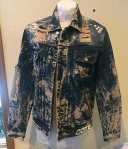 Cote De Nuits Premium Men's Medium Denim Jacket New With Tags - Picture 1 of 5