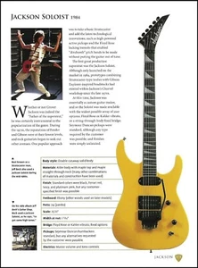Guitarra solista Jeff Beck Jackson + artículo de historia de guitarra Kramer 650G con especificaciones - Imagen 1 de 4
