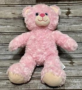 Peluche Build A Bear BAB rosa oso de peluche, lindo remolino niña peluche - Imagen 1 de 5