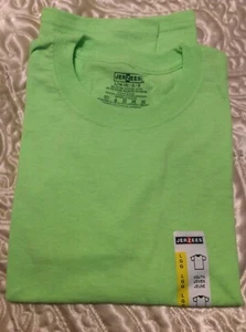 CAMISETA JUVENIL JERZEES TALLA GRANDE 14-16 50/50 algodón/polie UNISEX VERDE - Imagen 1 de 4